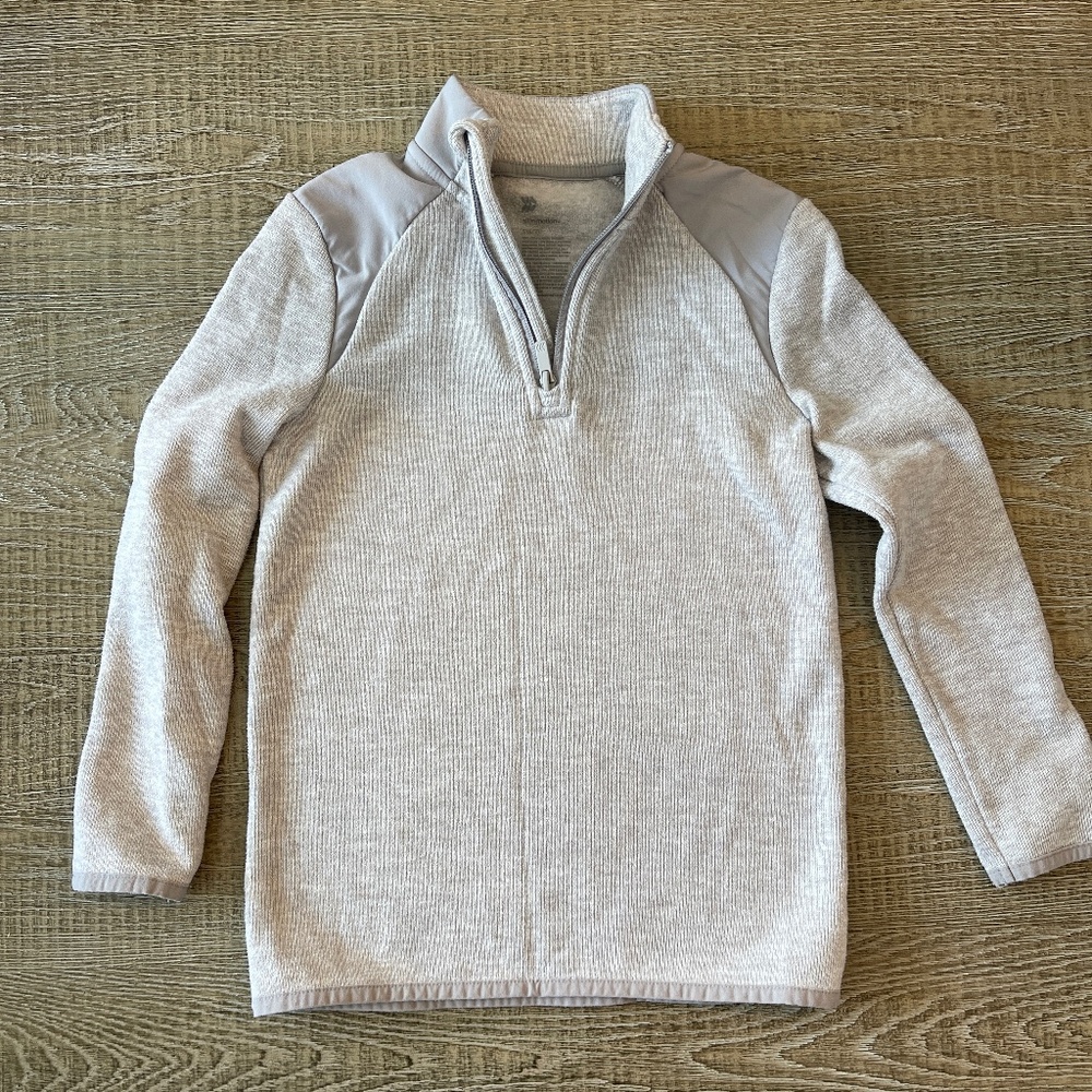 All in Motion Boys Gray Quarter Zip Sweatshirt Size 6-7
